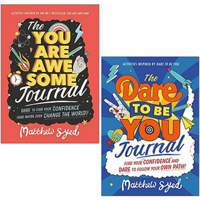 B&Q -  You Are Awesome Journal 2 Books Collection Set By Matthew Syed (The You Are Awesome Journal & The Dare To Be You Journal)