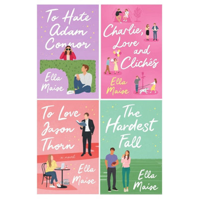 BOOKS4PEOPLE Ella Maise Collection 4 Books Set (Charlie Love And ClichesThe Hardest FallTo Love Jason ThornTo Hate Adam Connor) from B&Q
