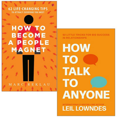 BOOKS4PEOPLE How To Become A People Magnet By Marc Reklau & How To Talk To Anyone By Leil Lowndes 2 Books Collection Set from B&Q
