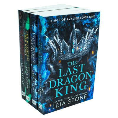 BOOKS4PEOPLE Kings Of Avalier 4 Books Collection Set By Leia Stone (The Last Dragon King, The Broken Elf King, The Ruthless Fae King & The Forb