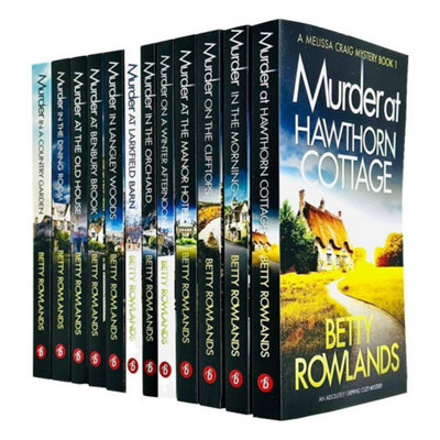 Betty Rowlands Unisex Melissa Craig Mystery Collection 12 Books Set - Image 11