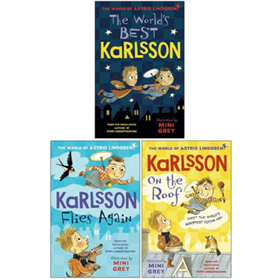 CKB Ltd Astrid Lindgren Karlsson Collection 3 Books Set (The World's Best KarlssonKarlsson Flies Again & Karlsson On The Roof) from B&Q