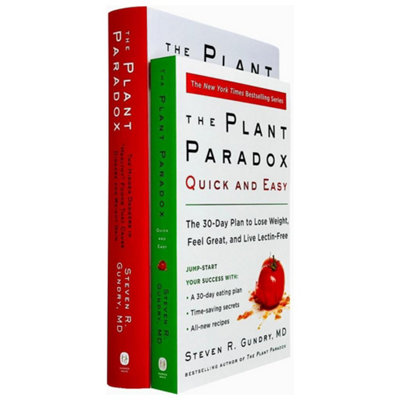 B&Q -  The Plant Paradox Series 2 Books Collection Set By Dr. Steven R Gundry Md (The Plant Paradox Hardcover & The Plant Paradox Quick