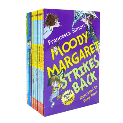 B&Q -  Horrid Henry Francesca Simon 10 Books Collection Set (Moody Margaret Strikes Back,cannibal Curse,all Time Favourite Joke Book,wake