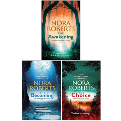 BOOKS4PEOPLE The Dragon Heart Legacy Series 3 Books Collection Set By Nora Roberts (The AwakeningThe Becoming & The Choice) from B&Q