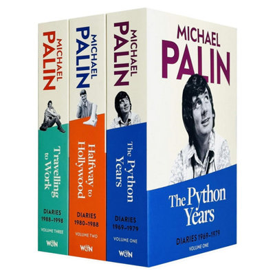 BOOKS4PEOPLE Michael Palin Diaries Volume 1-3 Books Collection Set (The Python Years: Diaries 1969-1979Halfway To Hollywood: Diaries 1980-198 from B&Q