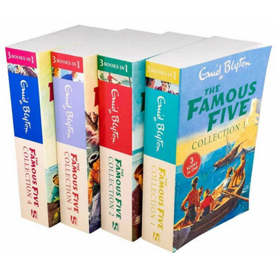 B&Q -  Enid Blyton The Famous Five 4 Book Set 12 Story Collection