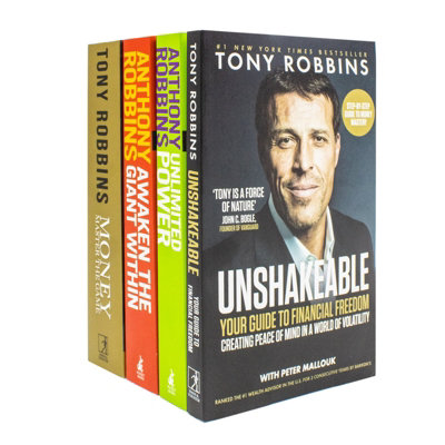 B&Q -  Tony Robbins Success Mastery Collection 4 Books Set: Money Master The GameUnlimited Power And MoreFour Bestsellers On Wealth,