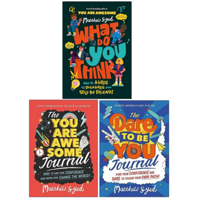 Wren & Rook Uk Ltd Unisex Matthew Syed 3 Books Collection Set (The You Are Awesome Journal, The Dare To Be You Journal & What Do You Think?) - Image 7