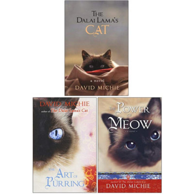 David Michie The Dalai Lamas Cat 3 Books Bundle Collection (The Dalai Lama's CatThe Art Of PurringThe Power Of Meow) from B&Q
