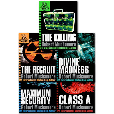 B&Q -  Cherub Series 1 Collection 5 Books Set By Robert Muchamore (Class ADivine MadnessThe RecruitThe KillingMaximum Security)