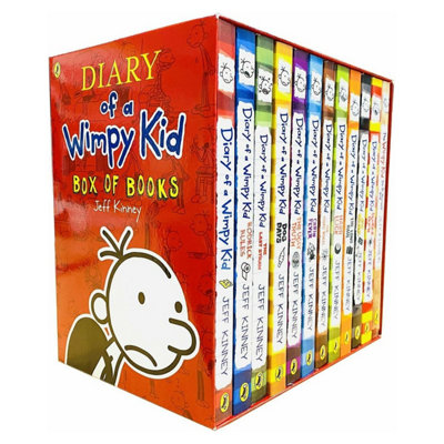 B&Q -  12 X Diary Of A Wimpy Kid By Jeff Kinney12 Books Collection Set