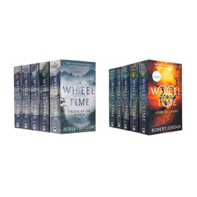 B&Q -  Robert Jordan The Wheel Of Time Series 10 Books Collection Set (Book 1 To 10)