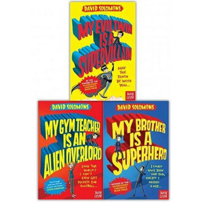 B&Q -  David Solomons Series My Brother Is A Superhero 3 Books Collection Set