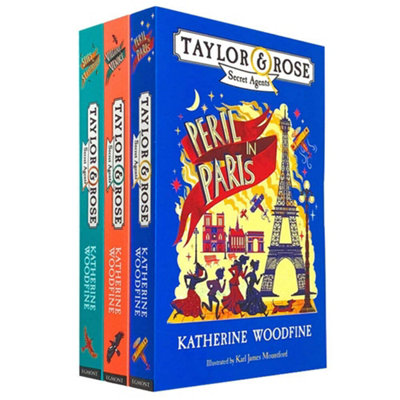 B&Q -  Katherine Woodfine 3 Books Collection Peril In ParisVillains In Venice
