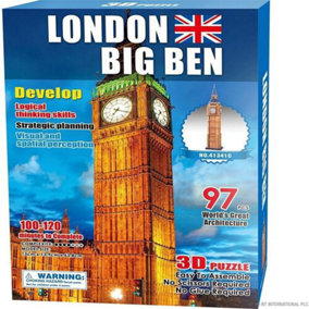 97Pc 3D London Big Ben Jigsaw Puzzle