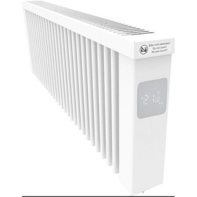 980mm (W) x 300mm (H) - White Wi-Fi Ceramic Clay Core Electric Radiator ...