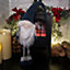 98cm Christmas Standing Gonk Decoration with Navy Crushed Velvet Hat