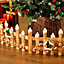 98cm Mini Wooden Christmas Tree Picket Fence Xmas Tree Border Scene Decoration