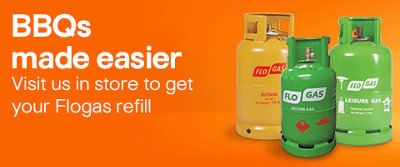 Flo Gas gas bottles.