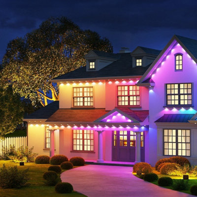 98ft Waterproof Permanent Outdoor Eaves Lights with APP/Remote Control