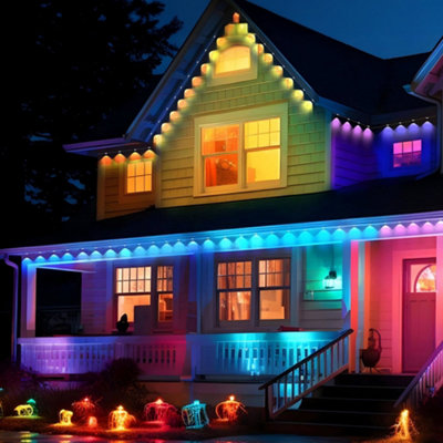 98ft Waterproof Permanent Outdoor Eaves Lights with APP/Remote Control