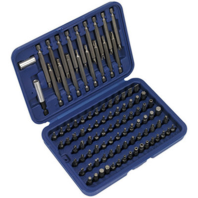 99 Piece Power Tool Security Bit Set - Long and Short Bits - Magnetic Extension