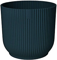 9cm Vibes Fold Round Flower Pot - Blue