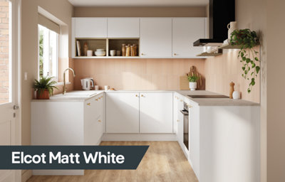 Elcot White Kitchen at B&Q