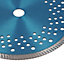 9in / 230mm Dry and Wet Turbo Cutting Disc Porcelain Ceramic Granite Marble 1pk