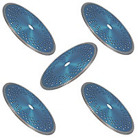 9in / 230mm Dry and Wet Turbo Cutting Disc Porcelain Ceramic Granite Marble 5pk