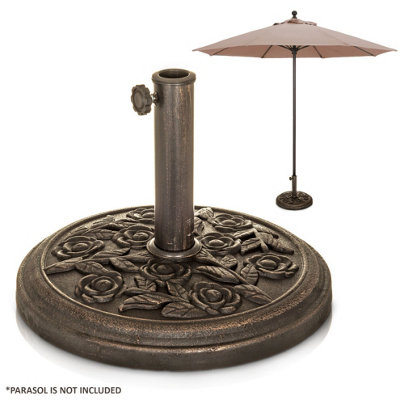 9KG Garden Parasol Round Base Rose - 7