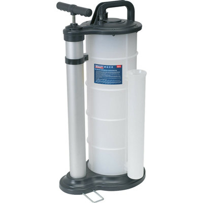 9L Manual Vacuum Pump Oil & Fluid Extractor with Suction Probes and Extension Hose