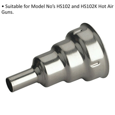 9mm Plastic Welding Reduction Nozzle for Hot Air Guns ys04663 & ys04664