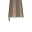 9mm Self-Adhesive Bronze Stair Nosing Trim Long 9ft / 2.7metres Edging Strip Tile / Laminate / Wood To Vinyl Or Carpet