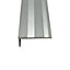 9mm Self-Adhesive Silver Stair Nosing Trim 3ft / 0.9metres Edging Strip Tile / Laminate / Wood To Vinyl Or Carpet