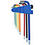 9pc Extra-Long mm Allen Hex Ball Ended keys Multicoloured with Holder 1.5-10mm