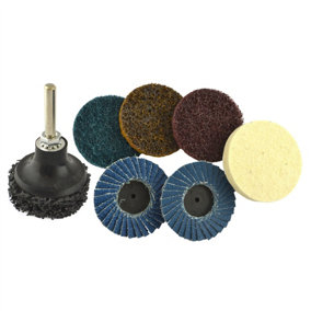 9pc Sanding & Prepping 2 Pads Buffer Buffing Stripping Flap Discs Rotary