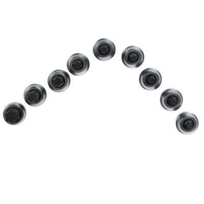 9pc Star Torx Bit Sockets Socket on Rail T10 - T55 Shallow Male