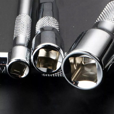 Socket Extension Bar Set 9-Piece Wobble Extension Bar Set For Sockets - 3/8, 1/4, 1/2 Drive Ratchet Kit I4257 Wrench Extender Bar - Foto 2