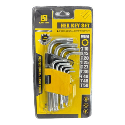 9pcs Hex Key Set Multi-Size Hex Spanner Set