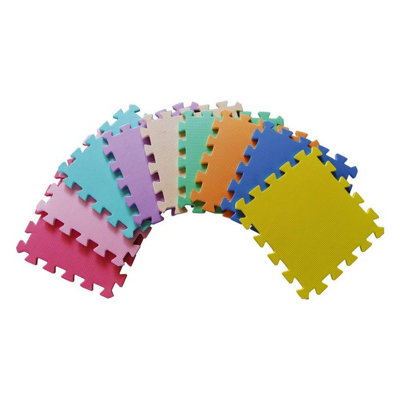 9pcs Interlocking Baby Foam EVAMats Tiles - EVA Foam Soft Play Mat ...