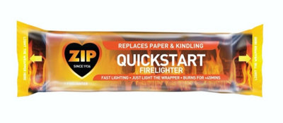 9x Zip Quickstart Firelighter Block Instant Light Chimenea Firepit Firelighter 150g