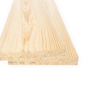 9x1.5 Inch Planed Timber  (L)1.200mm (W)219 (H)32mm Pack of 2