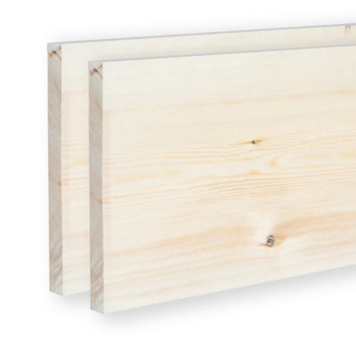 9x1 Inch Planed Timber (L)900mm (W)219 (H)21mm Pack of 2