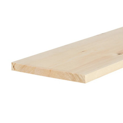 9x1 Inch Planed Timber (L)900mm (W)219 (H)21mm Pack of 2