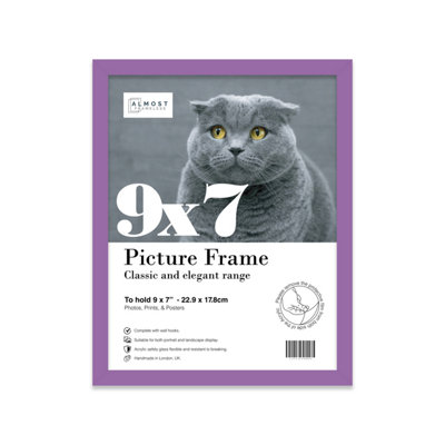 9x7 Purple Picture Frame (17.8 x 22.9cm) Poster, Photo, Artwork, Gallery Wall or Print