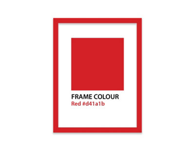 9x7 Red Picture Frame (17.8 x 22.9cm) Poster, Photo, Artwork, Gallery ...