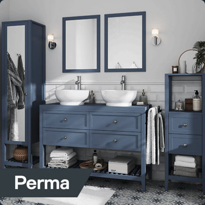 Shop Perma bathroom furniture range.