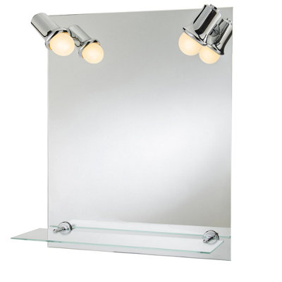 COOKE & LEWIS CLARACH ILLUMINATED RECTANGULAR MIRROR